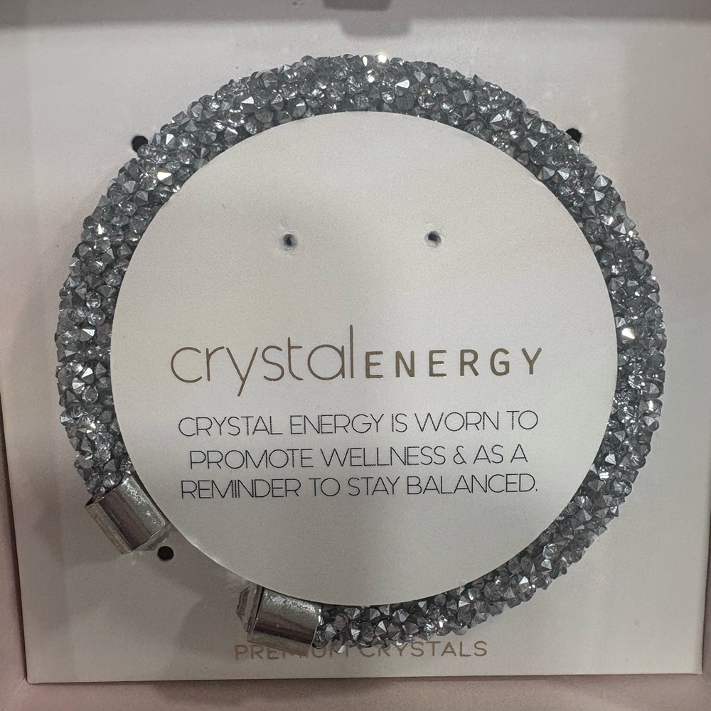 Crystal Energy Silver Bracelet